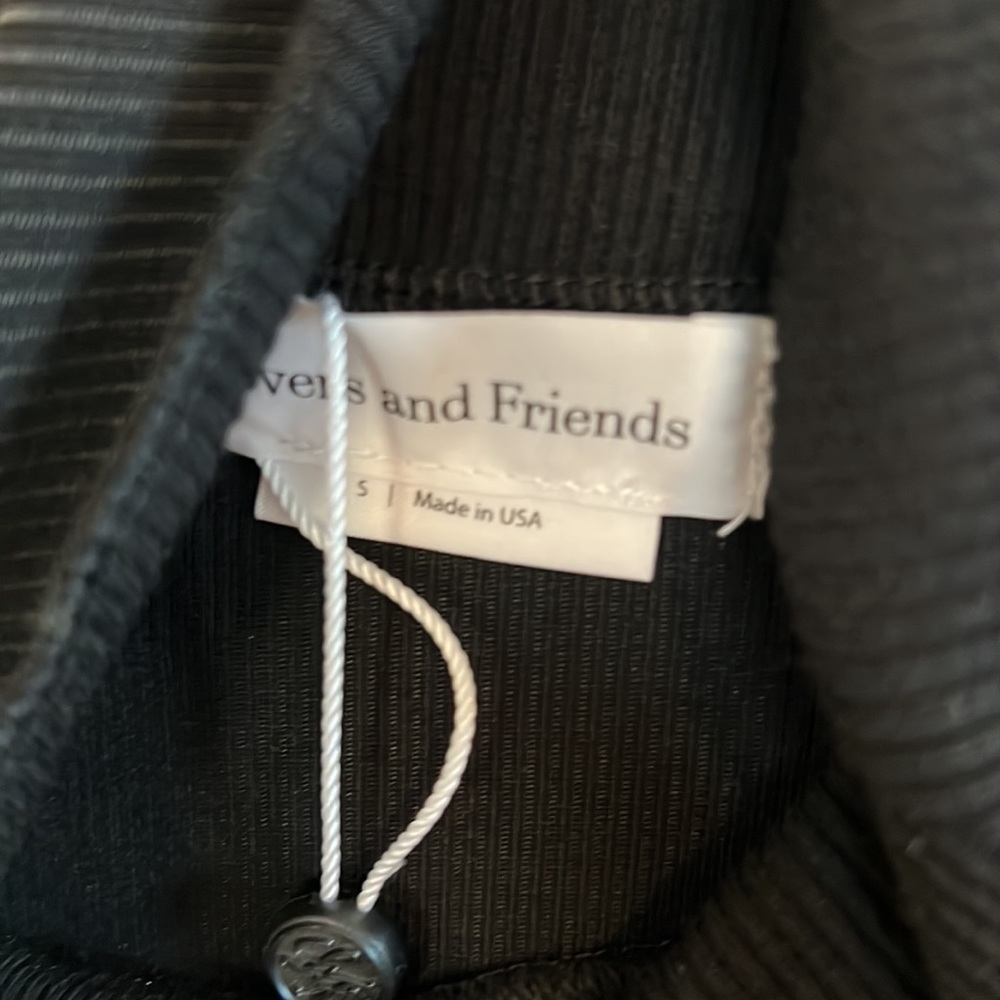 Lovers + friends BELEN TOP black turtle neck knite - Picture 7 of 8